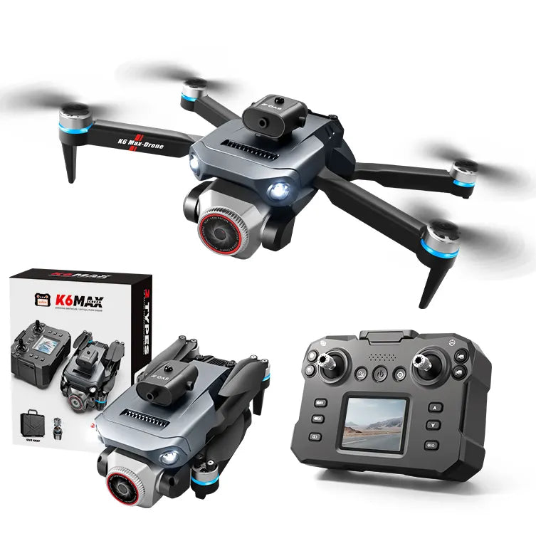 K6 Max Drone with Screen Remote, Obstacle Avoidance, WIFI FPV, Foldable