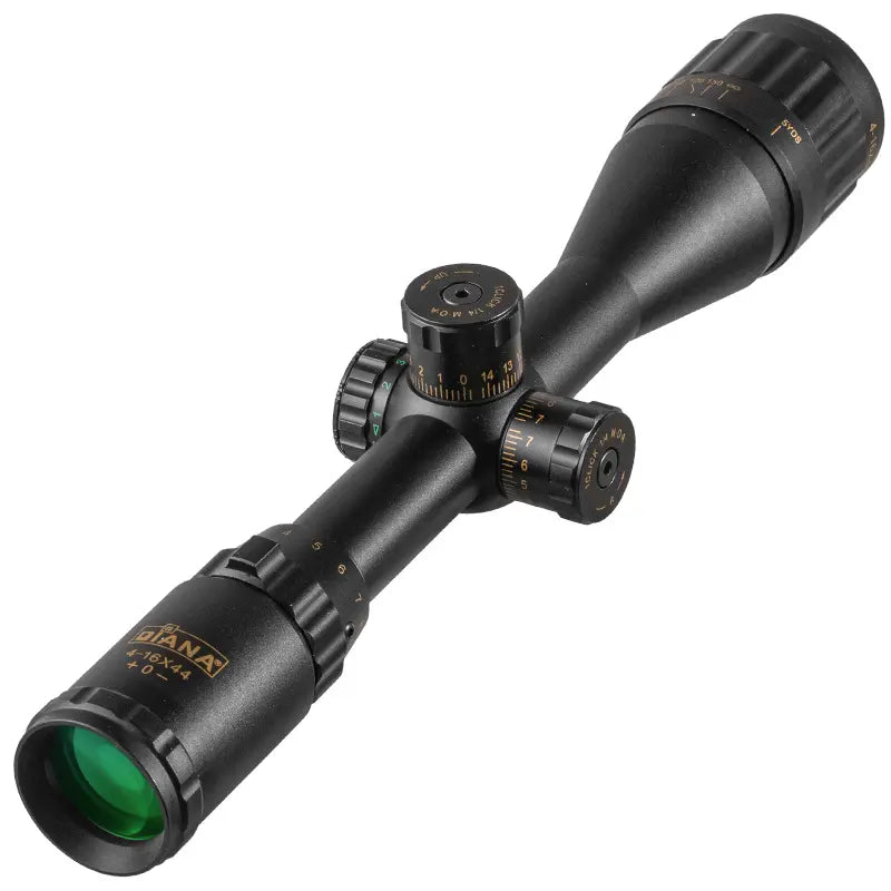 DIANA 4-16X44 Tactical Scope with Locking Turrets, Red/Green Illuminated Optical Sight