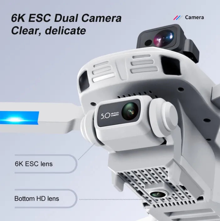 Drone intelligent F8-GPS – Caméra 4K, commande vocale, cadeau idéal pour tous les âges