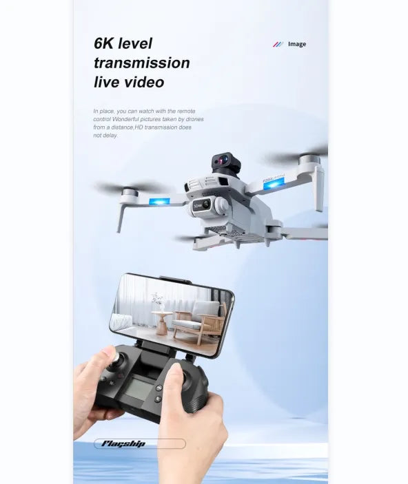 Drone intelligent F8-GPS – Caméra 4K, commande vocale, cadeau idéal pour tous les âges