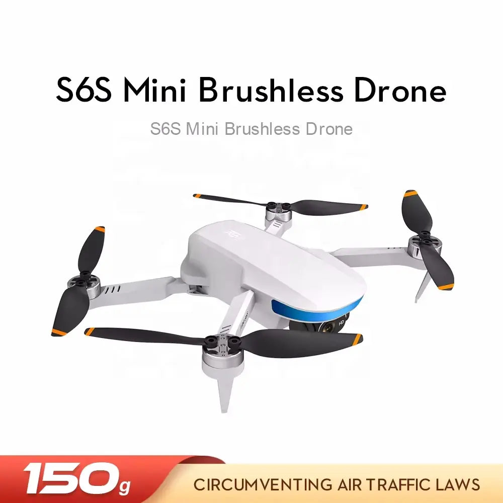 S6S Mini GPS Drone – Foldable 4K Dual Camera with 5G FPV & Brushless Motors
