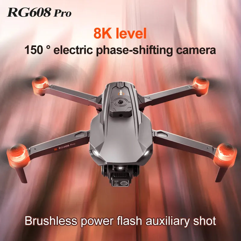 Drone RG608 Max – Double caméra 8K, FPV 5 km, évitement d'obstacles