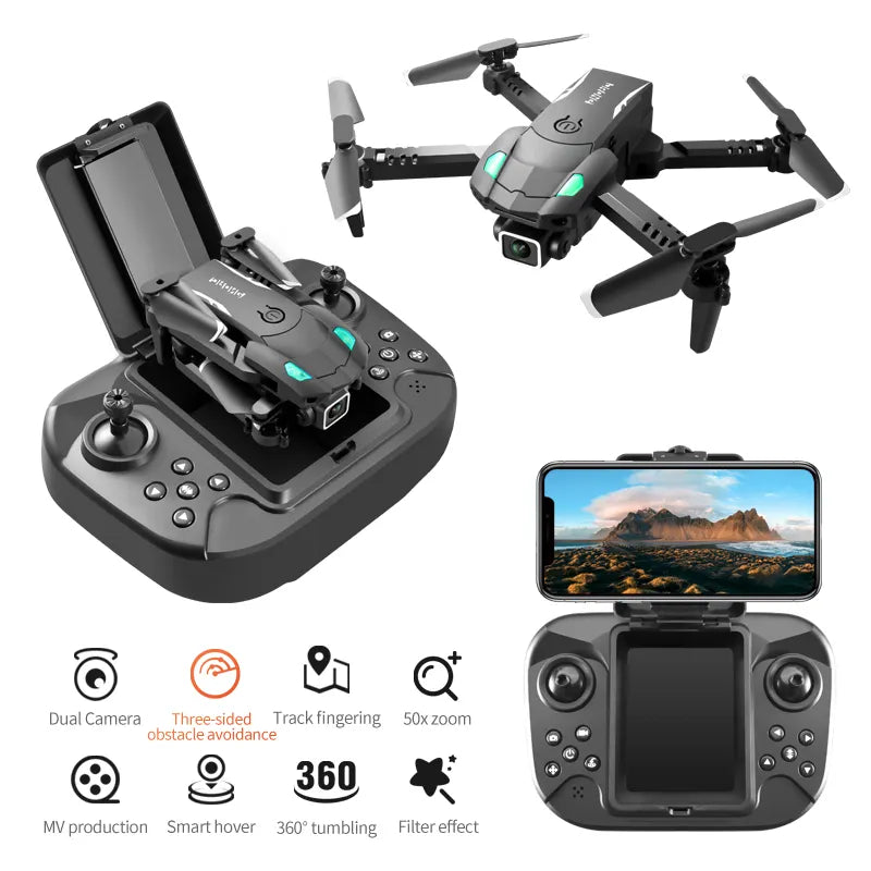 S128 Portable Drone with 8K Dual Camera, Obstacle Avoidance & WiFi FPV