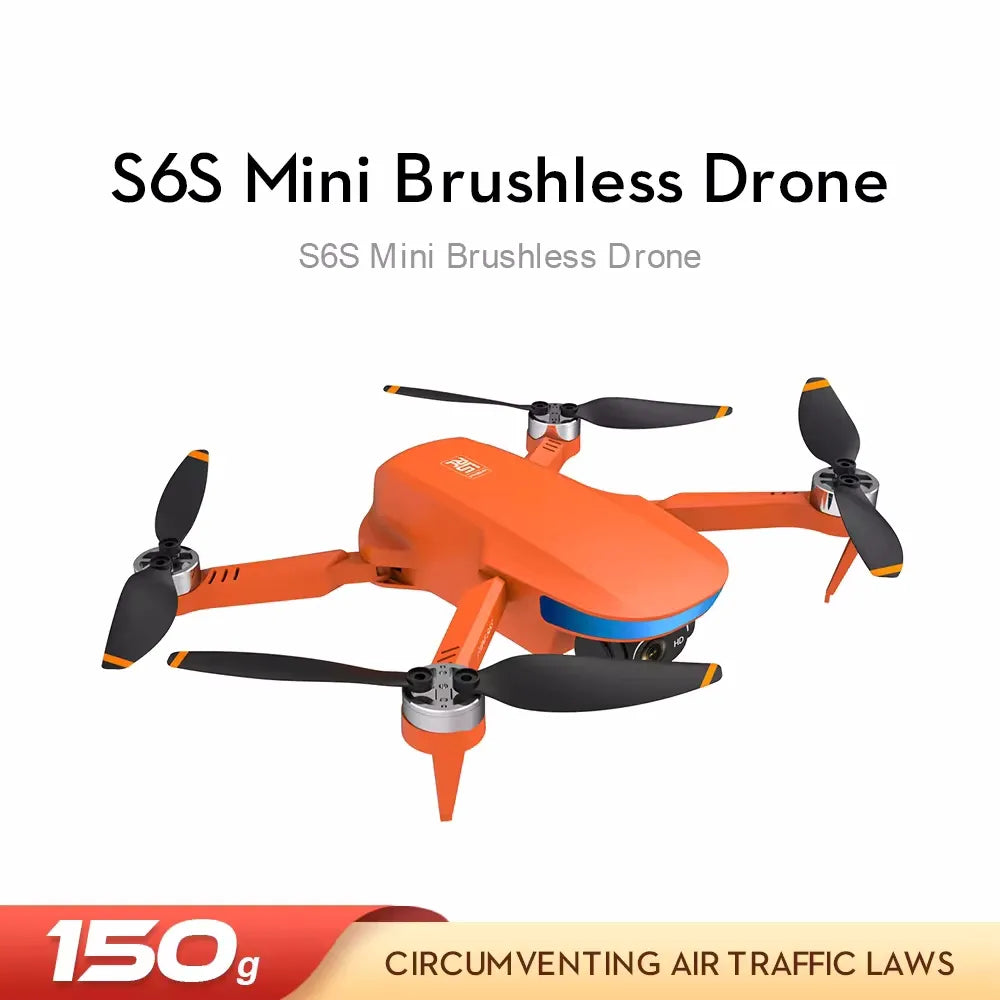 S6S Mini GPS Drone – Foldable 4K Dual Camera with 5G FPV & Brushless Motors