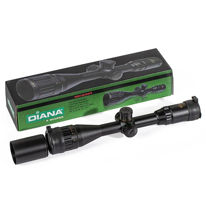 DIANA 4-16X44 Tactical Scope with Locking Turrets, Red/Green Illuminated Optical Sight