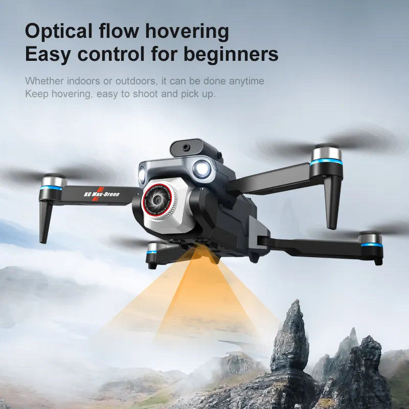 K6 Max Drone with Screen Remote, Obstacle Avoidance, WIFI FPV, Foldable