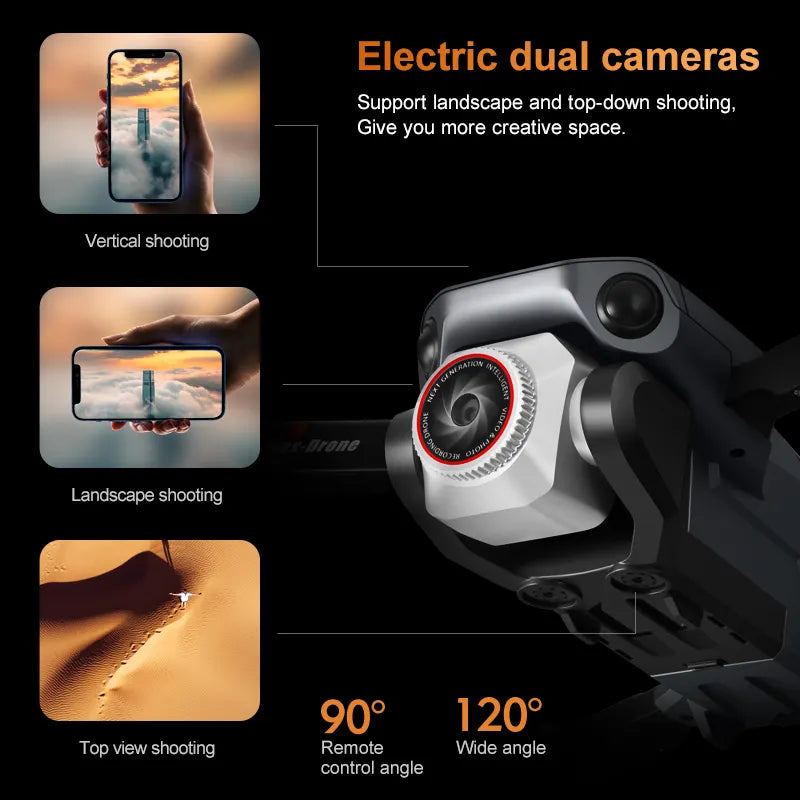 K6 Max Drone with Screen Remote, Obstacle Avoidance, WIFI FPV, Foldable