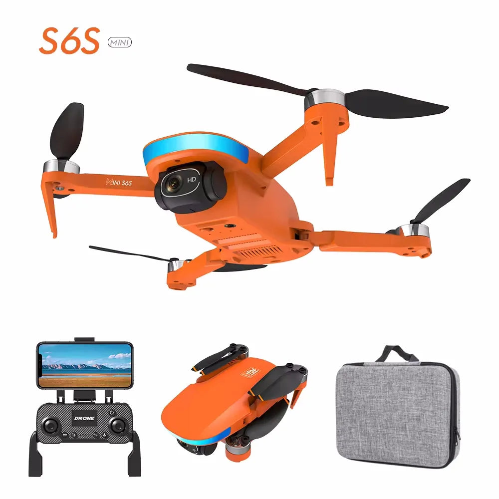 S6S Mini GPS Drone – Foldable 4K Dual Camera with 5G FPV & Brushless Motors