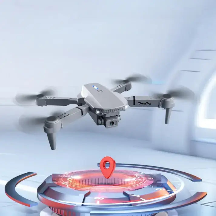Drone pliable E88 Pro avec deux caméras 4K, 1 km FPV, maintien d'altitude