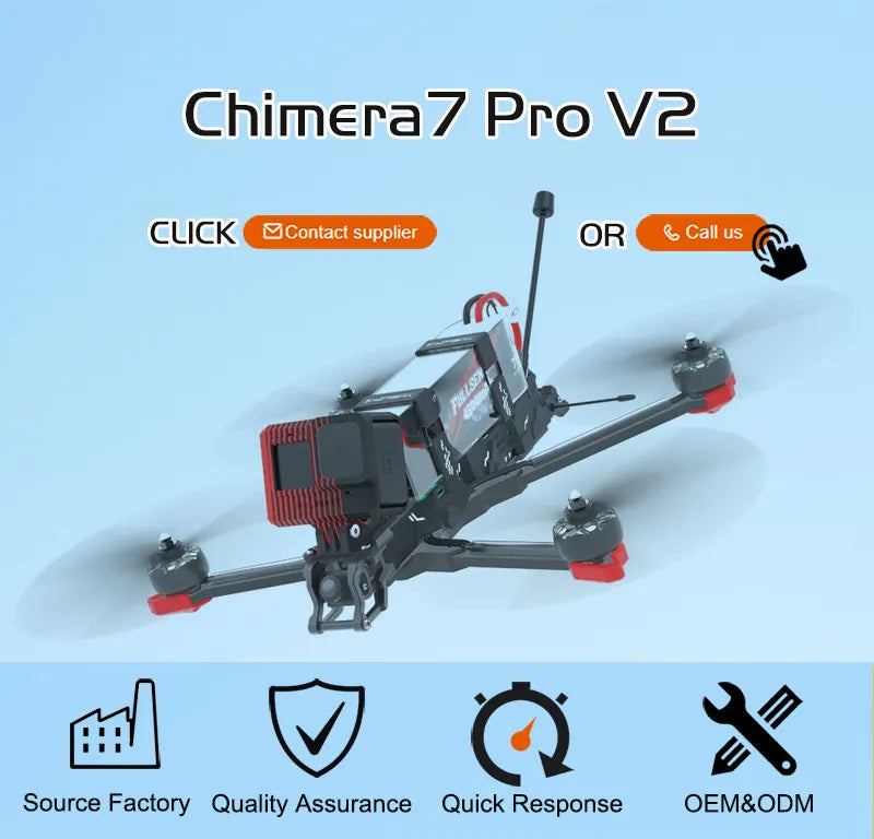 Drone FPV Freestyle Piranha 7 V2 de 7 pouces avec caméra 4K et portée de 3 km