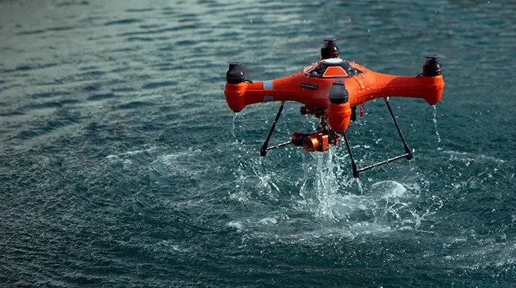 SplashDrone 3+ wasserdichte 4K-Drohne mit GPS und 1 kg Nutzlast