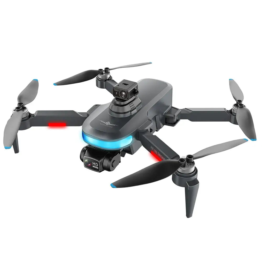KFPLAN KF108 Drone capturing breathtaking 4K aerial footage with adjustable camera lens
