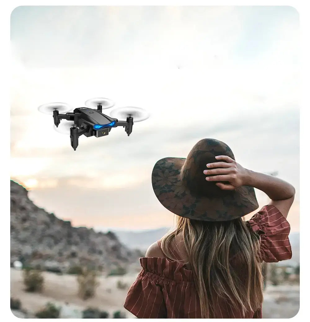 KY906 Mini Drone with AI obstacle avoidance and altitude hold for stable and safe flight.