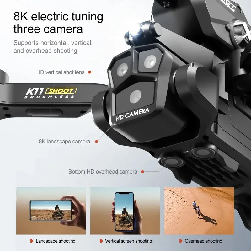 Enthusiastic user skillfully operating the remote control for the Max 8K drone