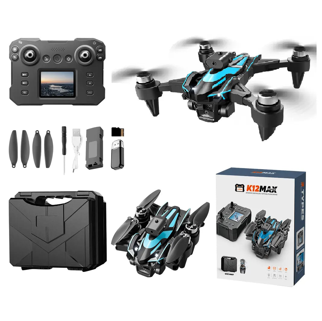 K12 Max UAV Drone – Brushless, Foldable, Obstacle Avoidance, Optical Flow