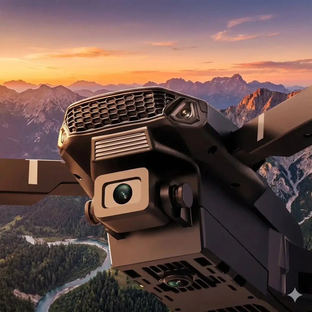 E88 Pro Drone with Built-in Screen Remote | Optical Flow, 1080p HD Dual Camera & Obstacle Avoidance