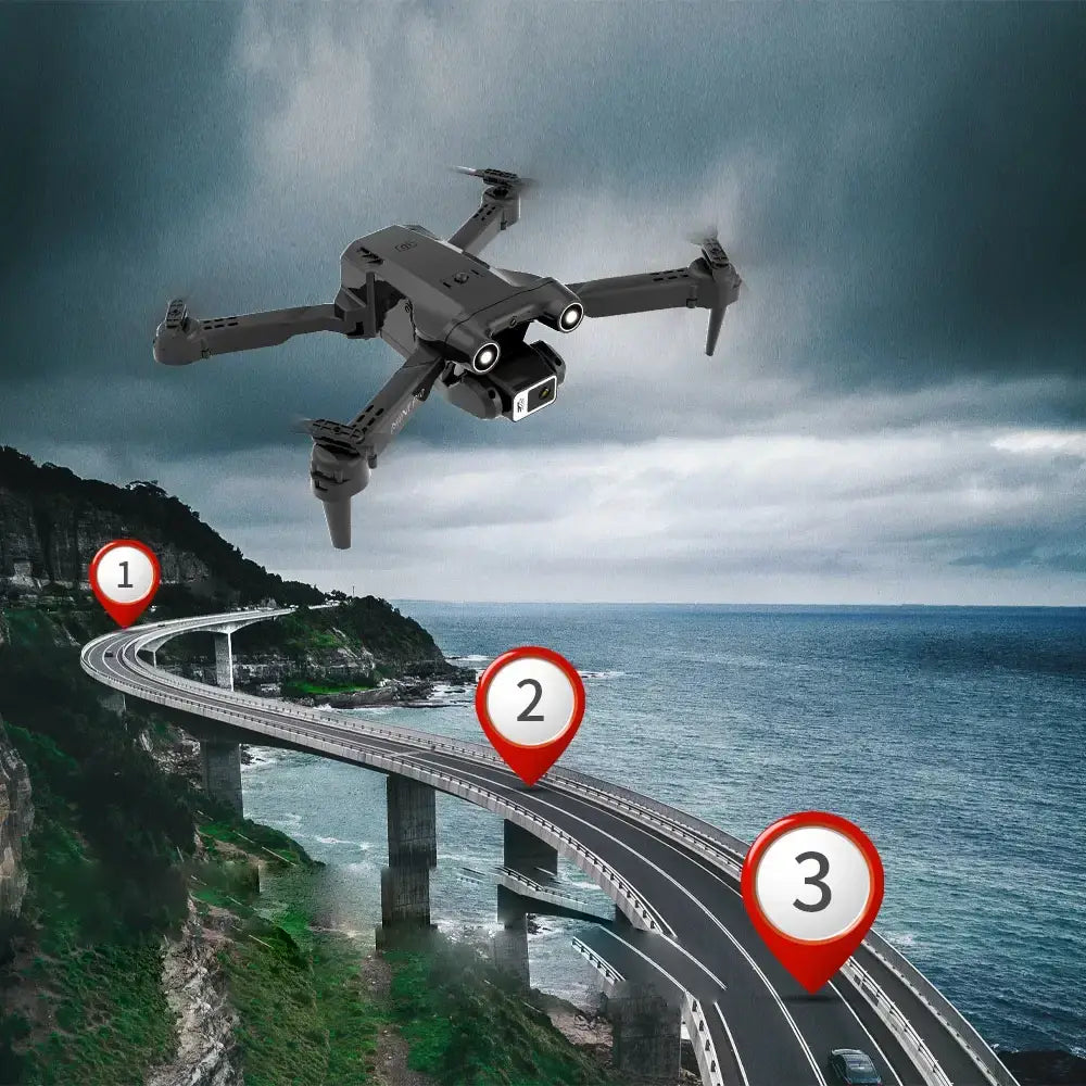 X213 4K Mini Drone with AI Obstacle Avoidance, Foldable Design and Dual Cameras for smooth flight and safer navigation.