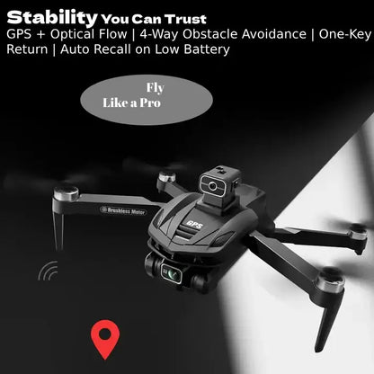 V168 8K GPS-Drohne mit Doppelkamera und Hindernisvermeidung | ProDrone