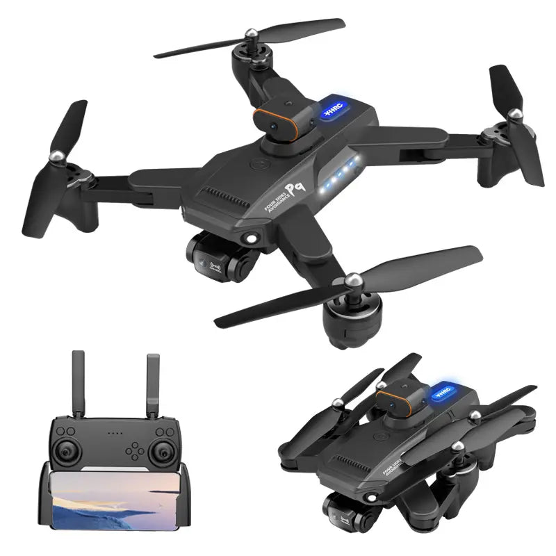 P9 PRO Drone with 8K Dual Camera, 6-Axis, FPV, 360° Obstacle Avoidance, Foldable, LED Lights, 10KM/H Speed