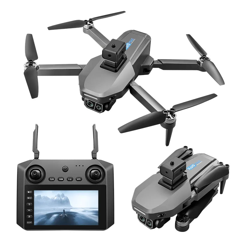 K619 5G WIFI GPS Drone with Dual Cameras, 25 Min Flight Time, Obstacle Avoidance, LED Screen Remote Control