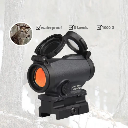 Tactical Red Dot Sight - Waterproof, Multi-Coated, 1X Magnification, NVD2 Compatible