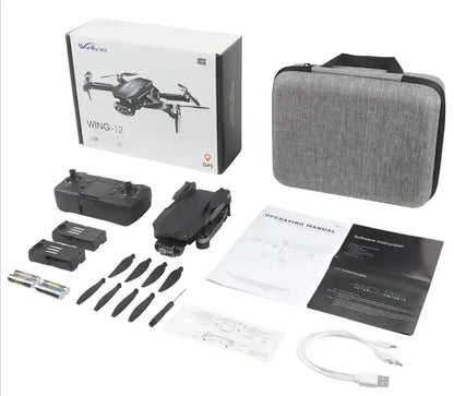 Mini drone B12 avec caméra 4K, FPV, pliable, autonomie de vol de 25 minutes – Idéal pour les débutants