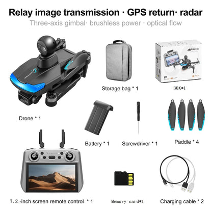 S185 GPS Drone with 7.2-Inch Screen, 2.7K Camera & Brushless Motor | ProDrone UK