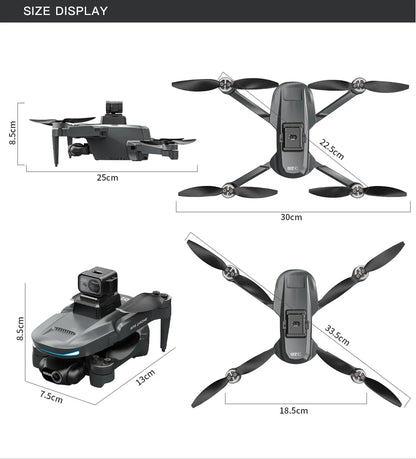 L200 Pro Max Drone GPS 4K Professional 2-Axis Gimbal Dual Camera 5G WiFi FPV RC Quadcopter Obstacle Avoidance