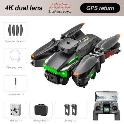 RG606 Max Drone with Dual Camera, Obstacle Avoidance, Optical Flow, Foldable RC Quadcopter