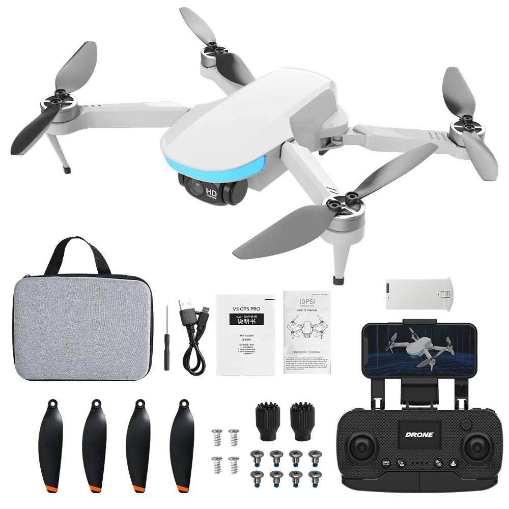 T16 4K HD GPS Drone 25 Minutes Flying Time 1.5KM Range Brushless Motor Professional RC Drone