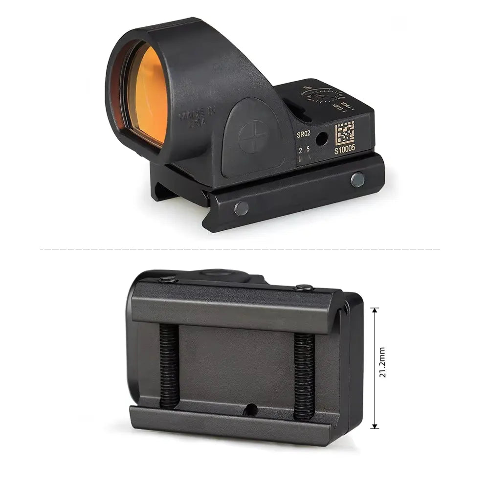 Hunting Red Dot Sight 1X Magnification, Waterproof 2m, CR2032 Battery, 21.2mm Mount