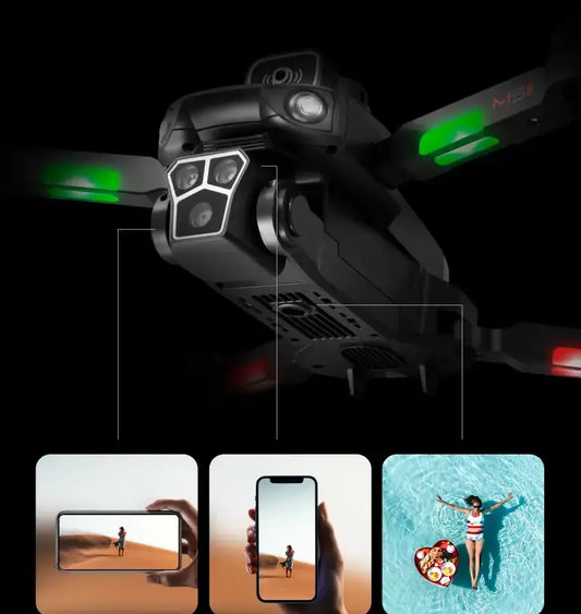 M1s-5 Smart Drone – Brushless, Triple Camera, 5KM FPV, Foldable Design