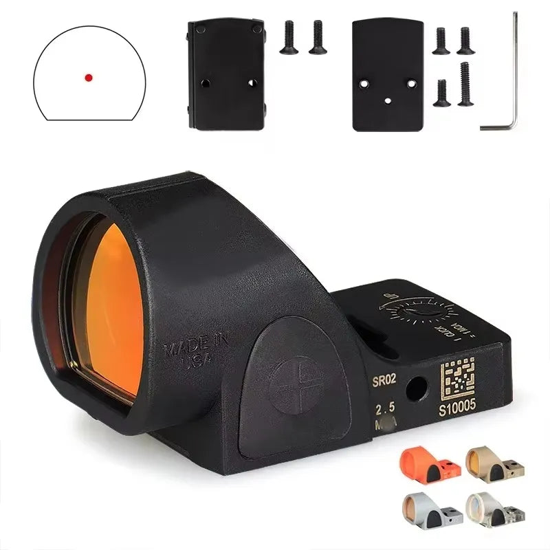 Hunting Red Dot Sight 1X Magnification, Waterproof 2m, CR2032 Battery, 21.2mm Mount