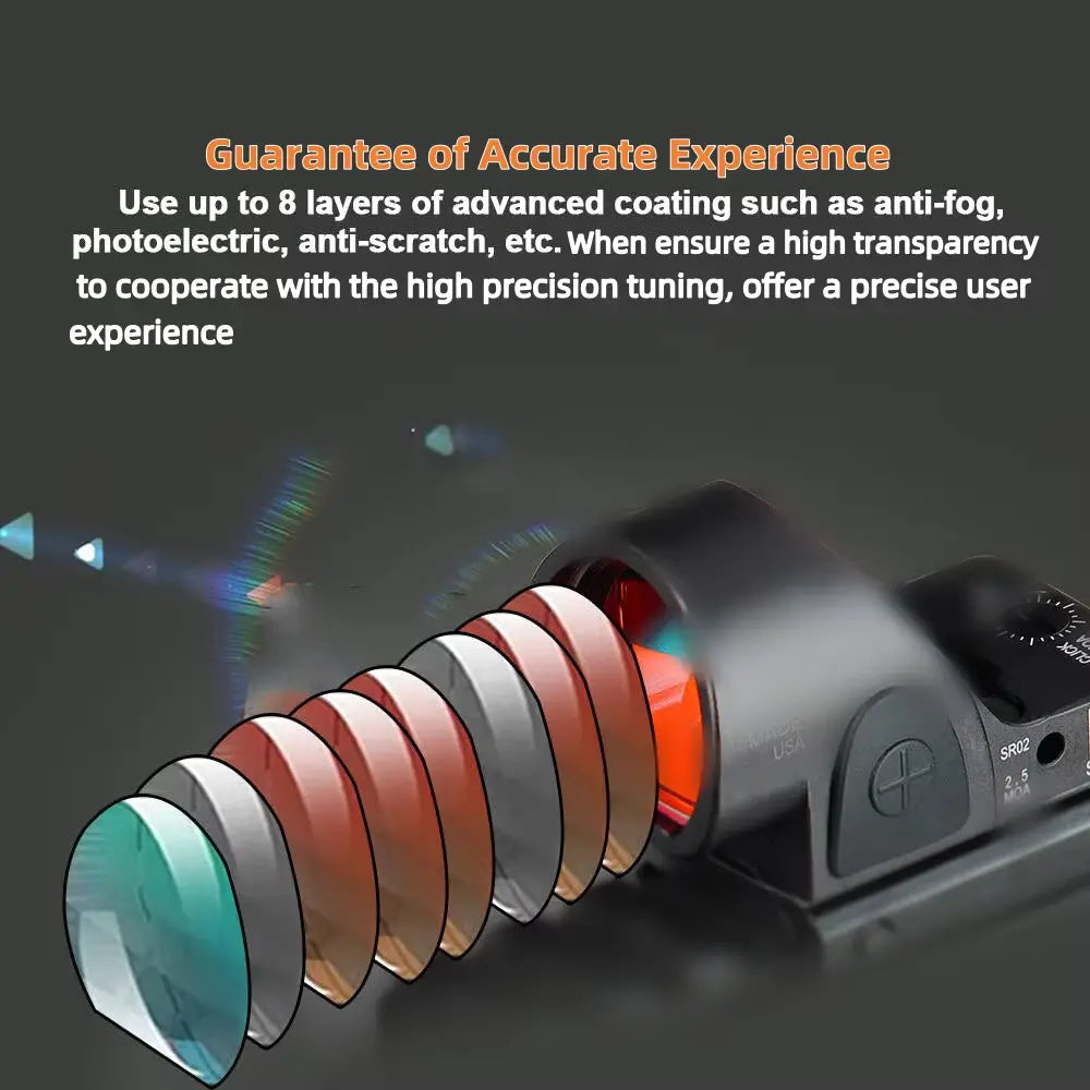 Hunting Red Dot Sight – 1X Magnification, Waterproof, 21.2mm Mount