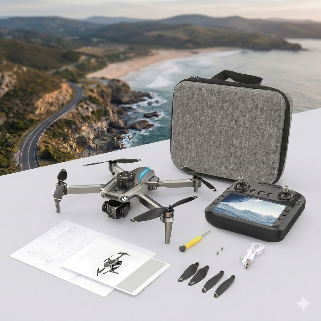 S109 GPS Drone official standard kit featuring a lightweight 189g silver drone with 4K dual cameras and infrared obstacle avoidance. The ...