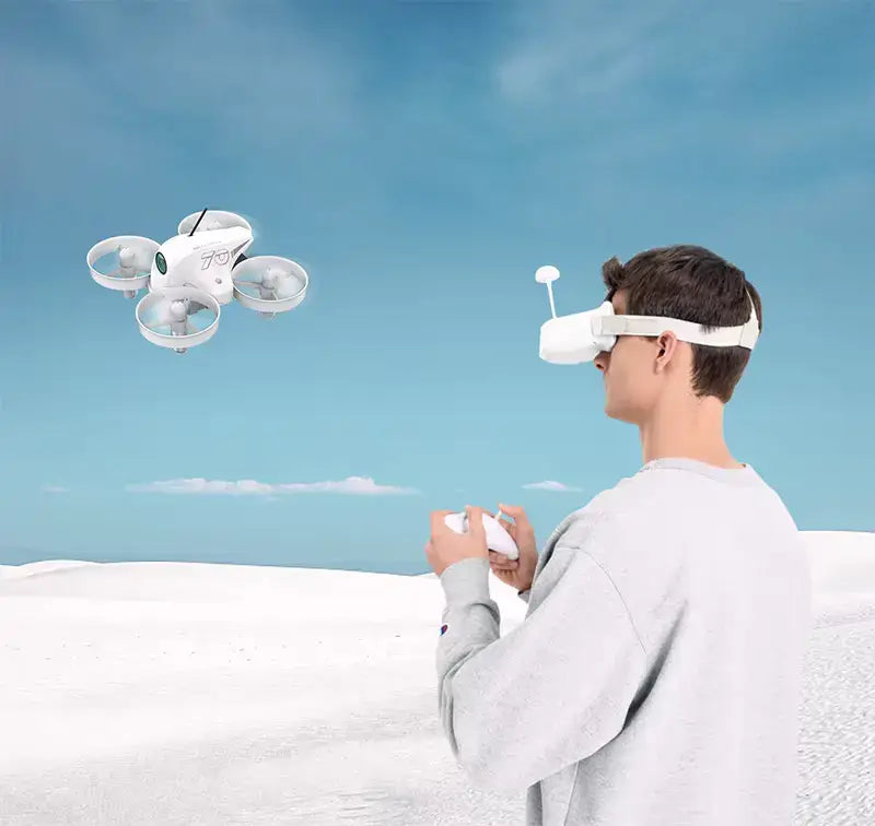 🎮 VR70 Mini FPV Drone - 5.8G Real-Time Transmission with Head Tracking VR Experience