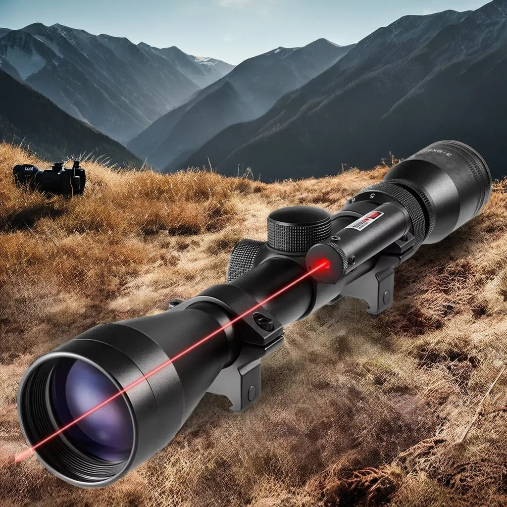 Combo Night Vision Thermal Green & Red Laser Scope 3-9x40 LPVO FFP Prism Optics for Tactical Hunting