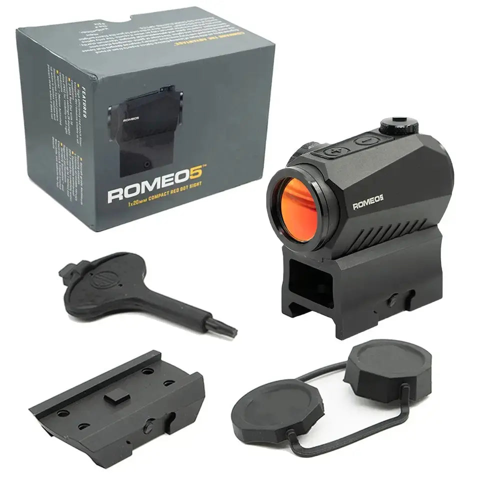 Hunting Reflex Scope 1X20mm Red Dot Sight with 10 Illumination Settings and Aluminum Housing