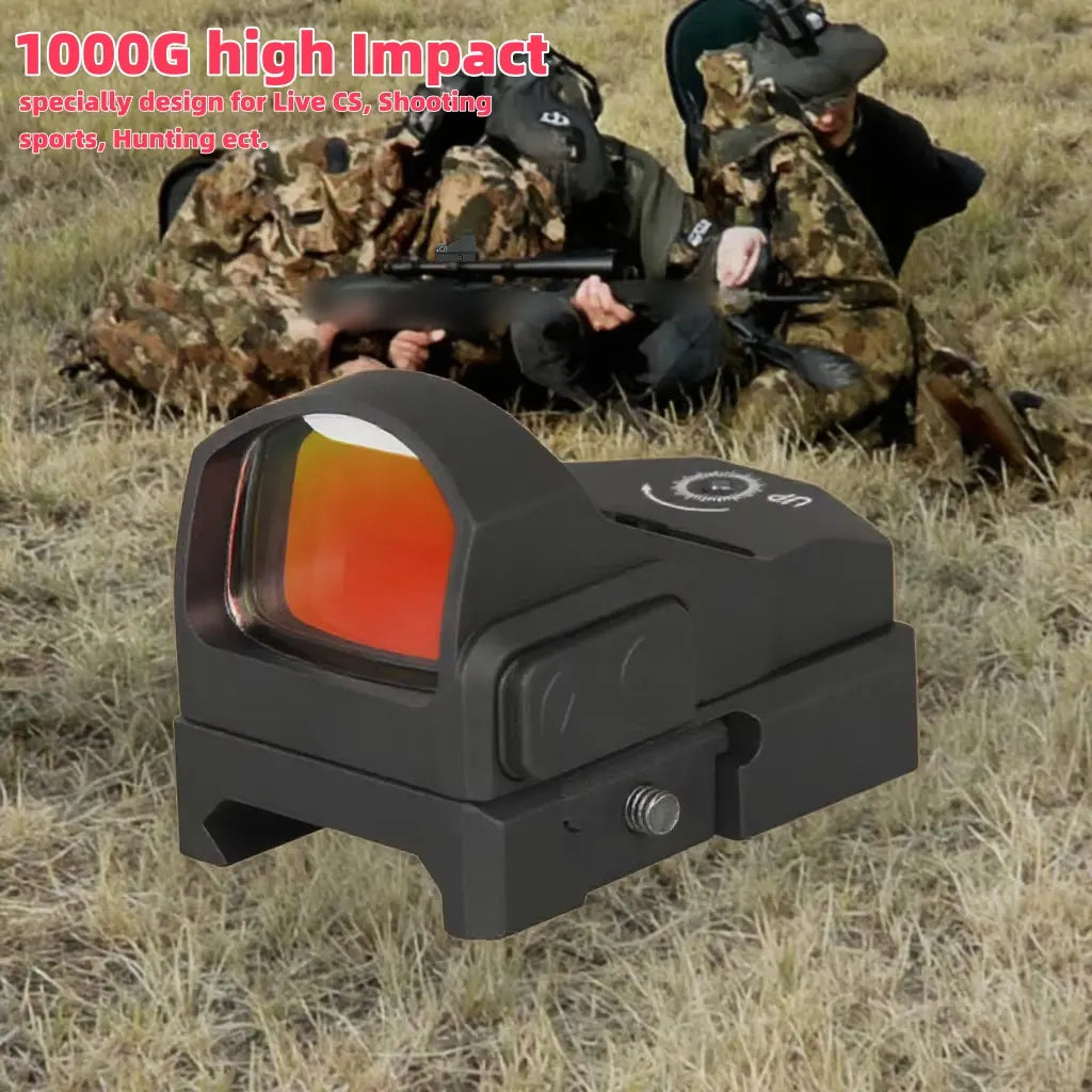 High Shockproof Metal Red Dot Sight for Hunting – Waterproof, Fogproof, 1X Magnification