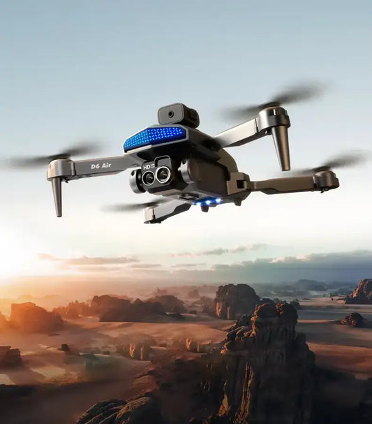 D6 Drone – 4K Dual Camera, WiFi FPV, Obstacle Avoidance, Optical Flow