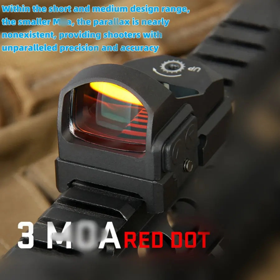 High Shockproof Metal Red Dot Sight for Hunting – Waterproof, Fogproof, 1X Magnification