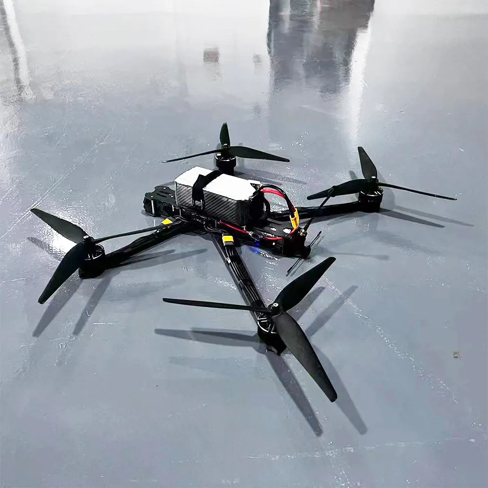 13 Inch Carbon Fiber FPV Racing Drone, 20km Range, 6KG Payload, 4214 560KV 8S Motors, F722 Remote Control