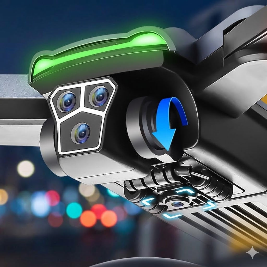 Drone GPS S166 pliable – Images 4K et aide laser à la détection d’obstacles - Drone 4K avec GPS | ProDrone