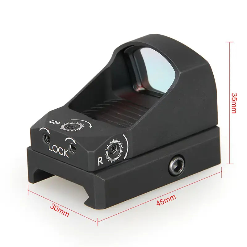 High Shockproof Metal Red Dot Sight – 1X Magnification, Waterproof, Fogproof, Rugged Build