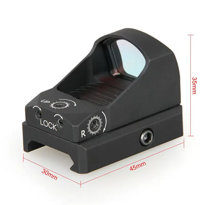 High Shockproof Metal Red Dot Sight – 1X Magnification, Waterproof, Fogproof, Rugged Build