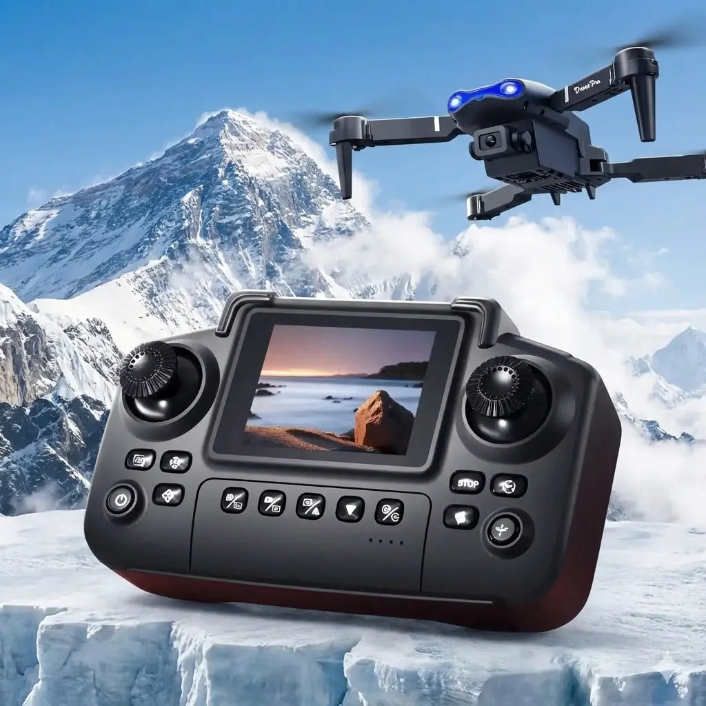 E88 Pro Drone with Built-in Screen Remote | Optical Flow, 1080p HD Dual Camera & Obstacle Avoidance