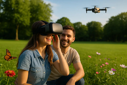 V2 Mini Drone with VR FPV mode for immersive first-person flight experience
