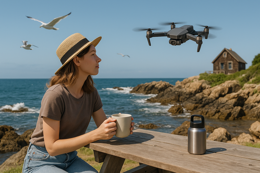 XT2 AI Mini Drone with AI gesture recognition, voice command, and LED night lights for fun flights.